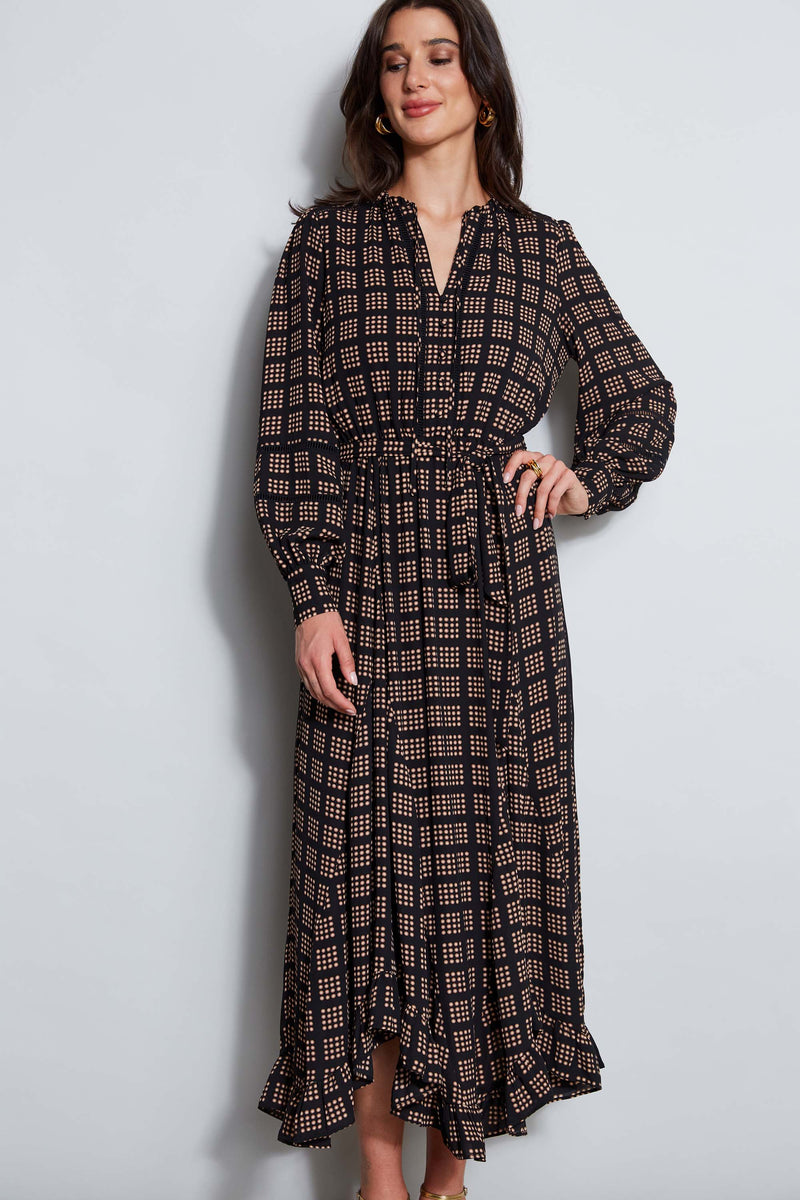 T-Tahari Icon Dot Midi Dress