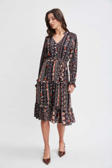 T-Tahari Tiered Garden Dress