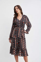 T-Tahari Tiered Garden Dress