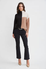 T-Tahari Three Tone Colorblock Sweater