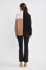 T-Tahari Three Tone Colorblock Sweater