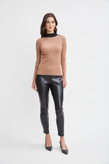 T-Tahari Stripe Sleeve Sweater