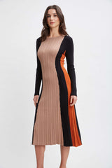 T-Tahari Color Block Sweater Dress