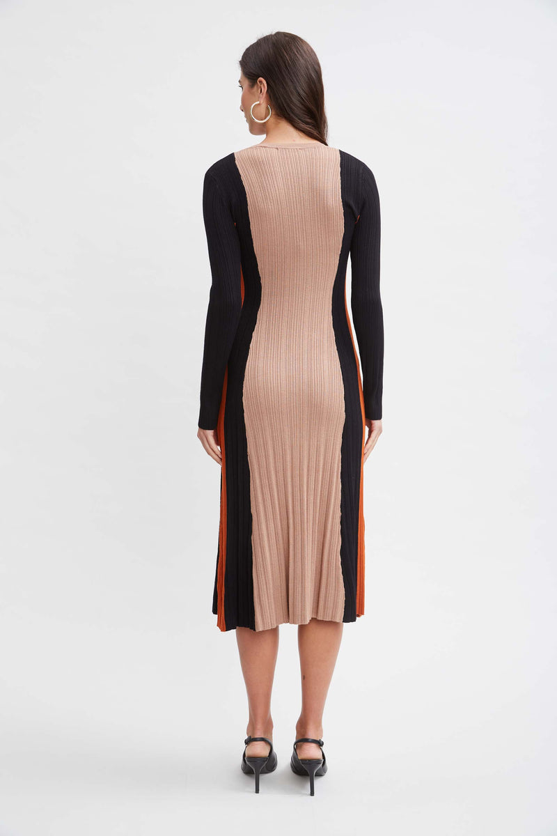 T-Tahari Color Block Sweater Dress