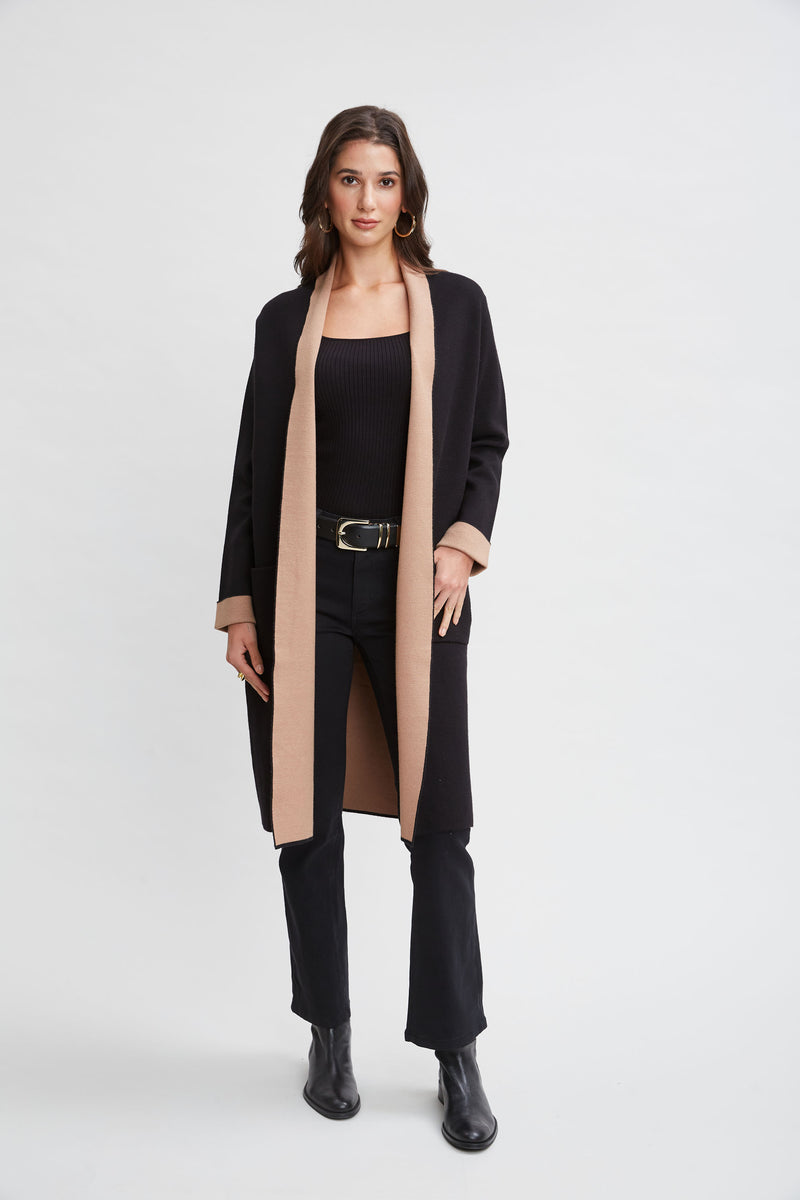 T-Tahari Color Block Cardigan