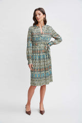 T-Tahari Taj Stripe Print Dress