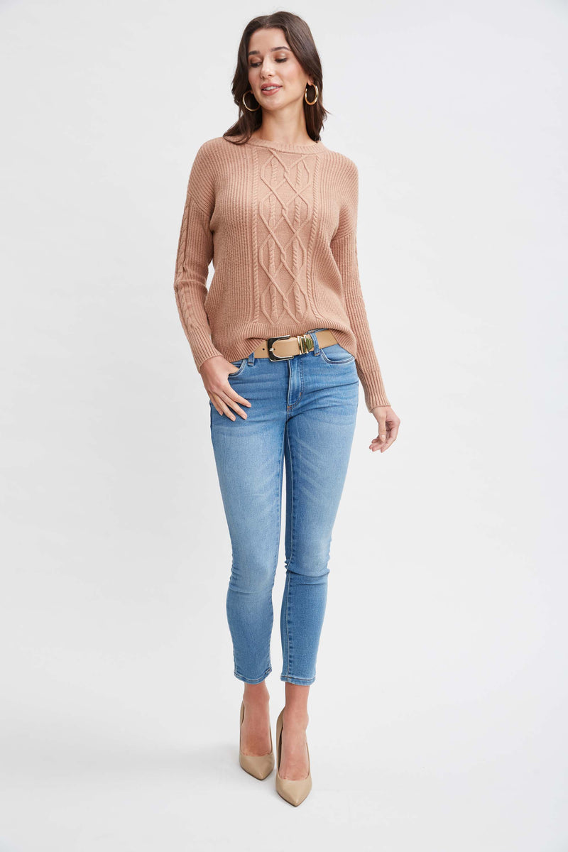 T-Tahari Cable Knit Sweater