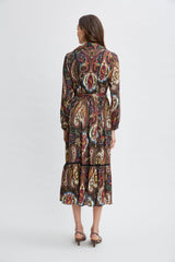 T-Tahari Paisley Midi Dress