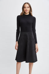 T-Tahari Vegan Suede Knit Dress