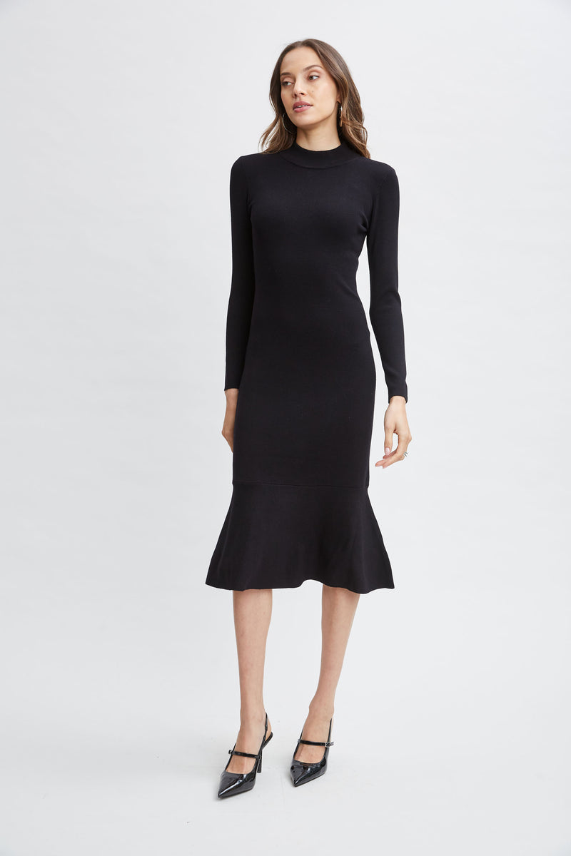 T-Tahari Flare Sweater Dress