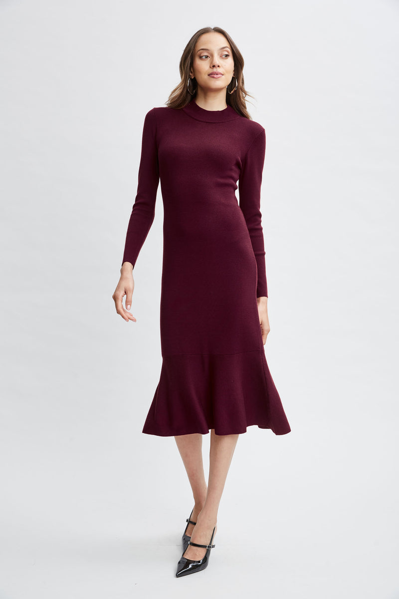 T-Tahari Flare Sweater Dress