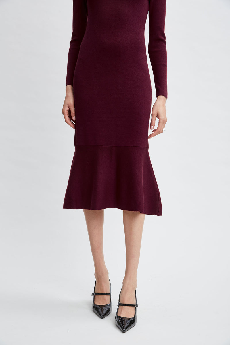 T-Tahari Flare Sweater Dress