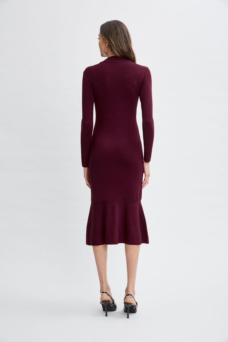 T-Tahari Flare Sweater Dress