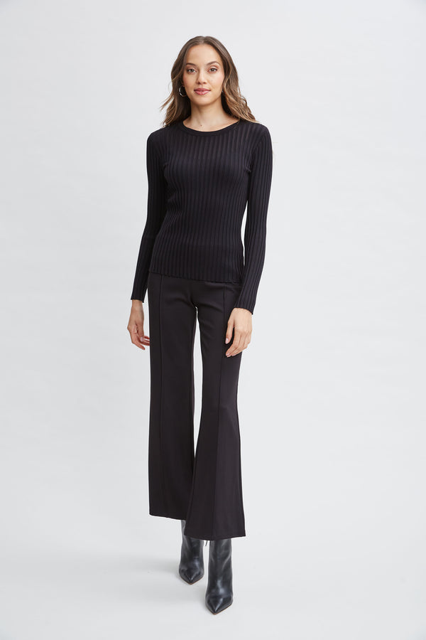 T-Tahari Rib Mesh Sweater