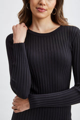 T-Tahari Rib Mesh Sweater