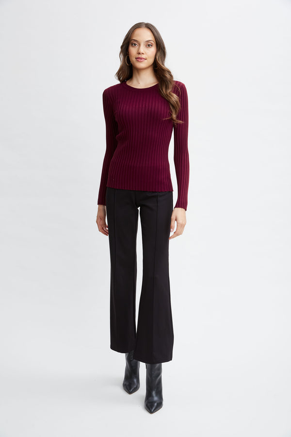 T-Tahari Rib Mesh Sweater