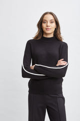 T-Tahari Stripe Sleeve Sweater