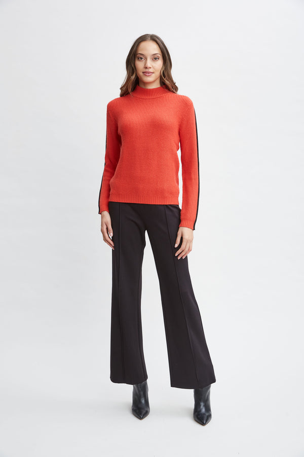 T-Tahari Stripe Sleeve Sweater