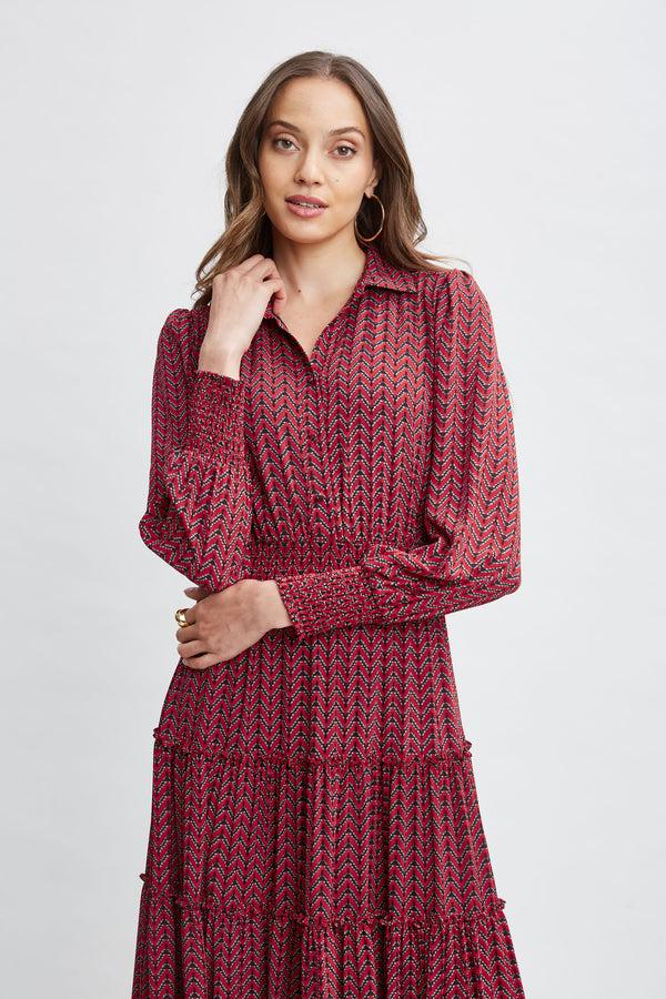 T-Tahari Printed Shirt Dress