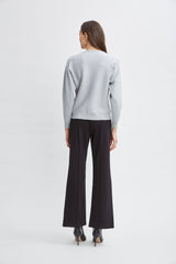 T-Tahari Stitch Sleeve Sweater