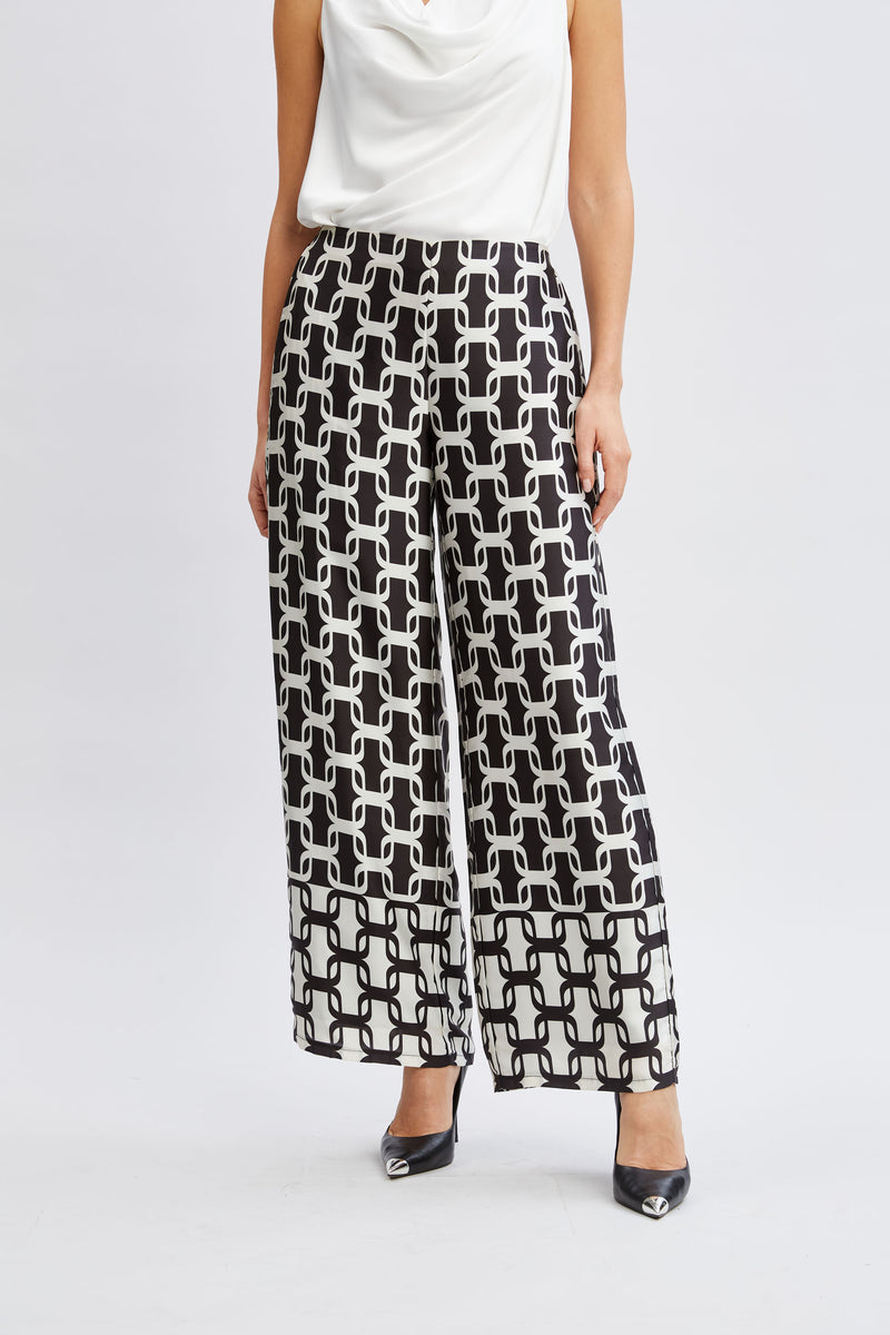 T-Tahari Geometric Chain Pant