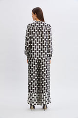 T-Tahari Geometric Chain Pant