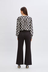 T-Tahari Wide Leg Slit Pant