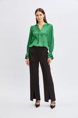 T-Tahari Wide Leg Slit Pant