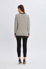 T-Tahari Plaid Cardigan