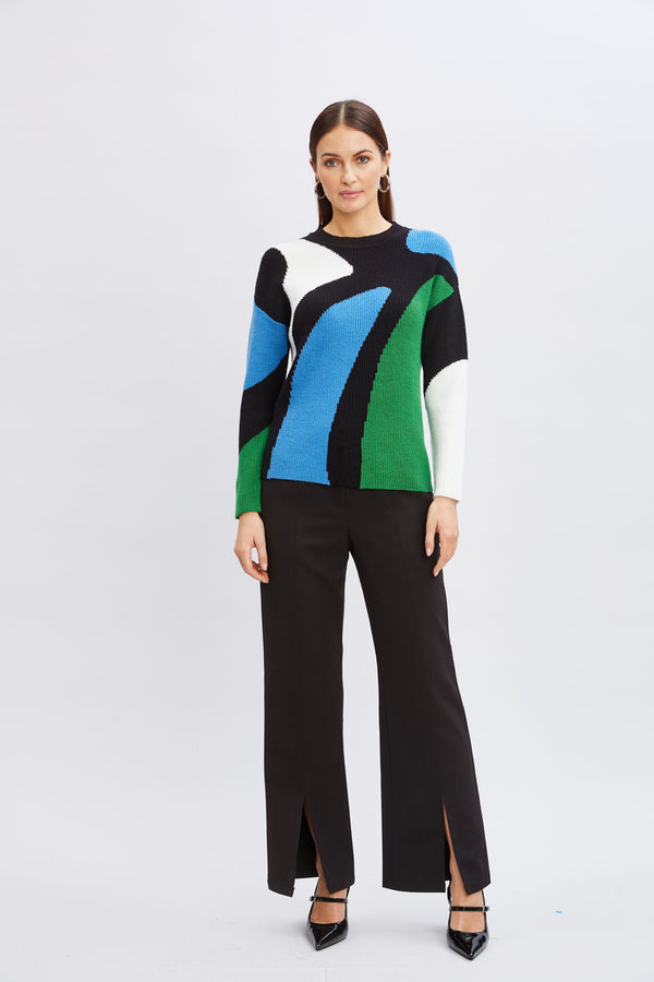 T-Tahari Colorblock Sweater