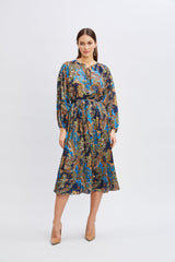 T-Tahari Royal Paisley Dress