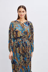 T-Tahari Royal Paisly Dress