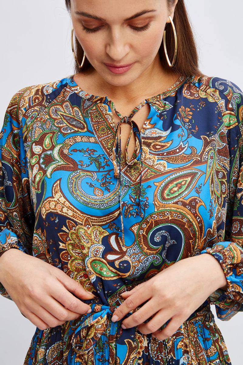 T-Tahari Royal Paisley Dress