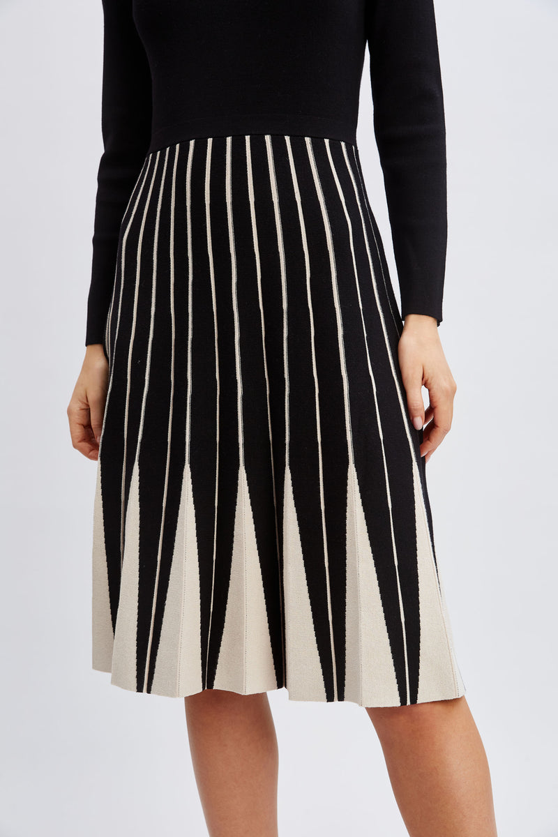 T-Tahari Color Block Sweater Dress