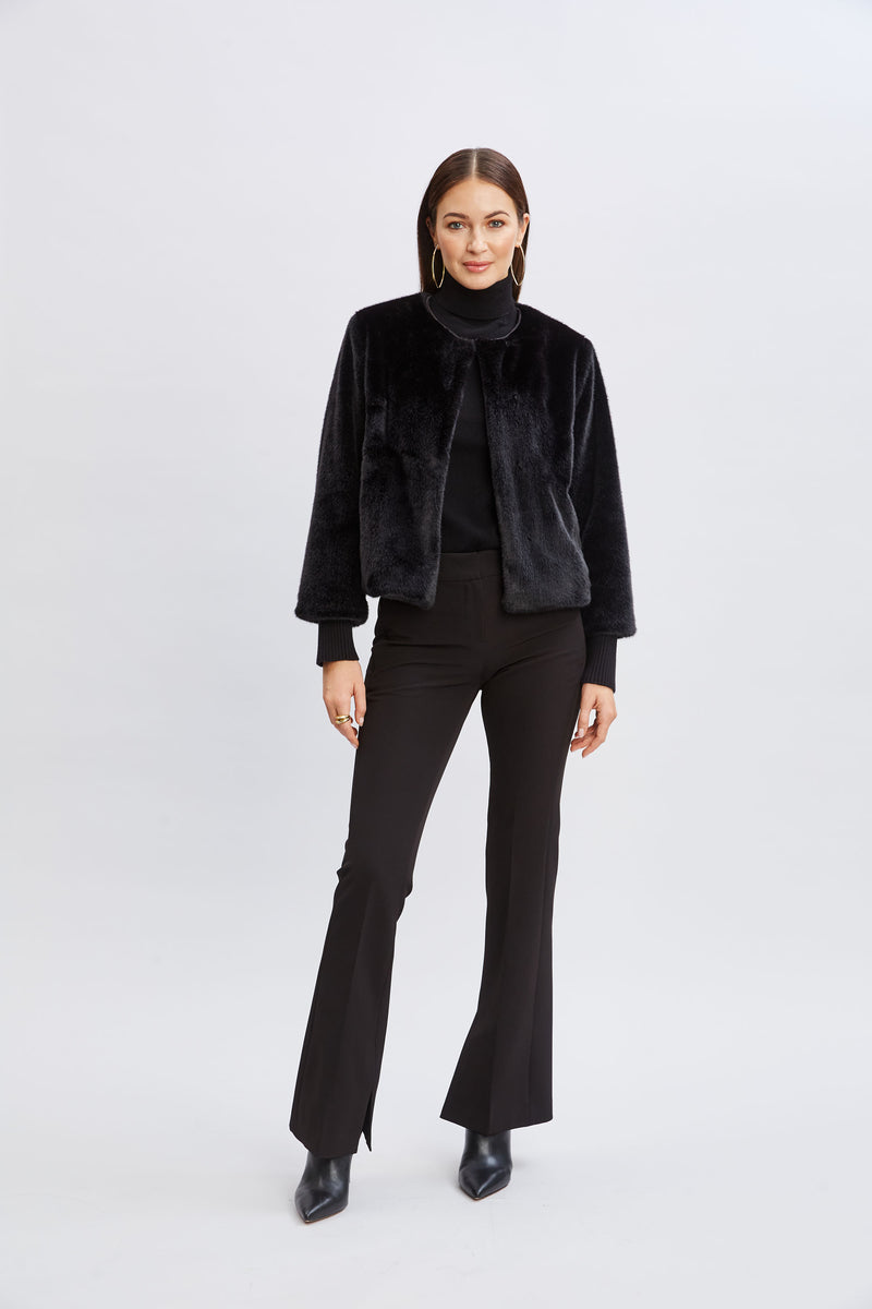 T-Tahari Vegan Fur Jacket