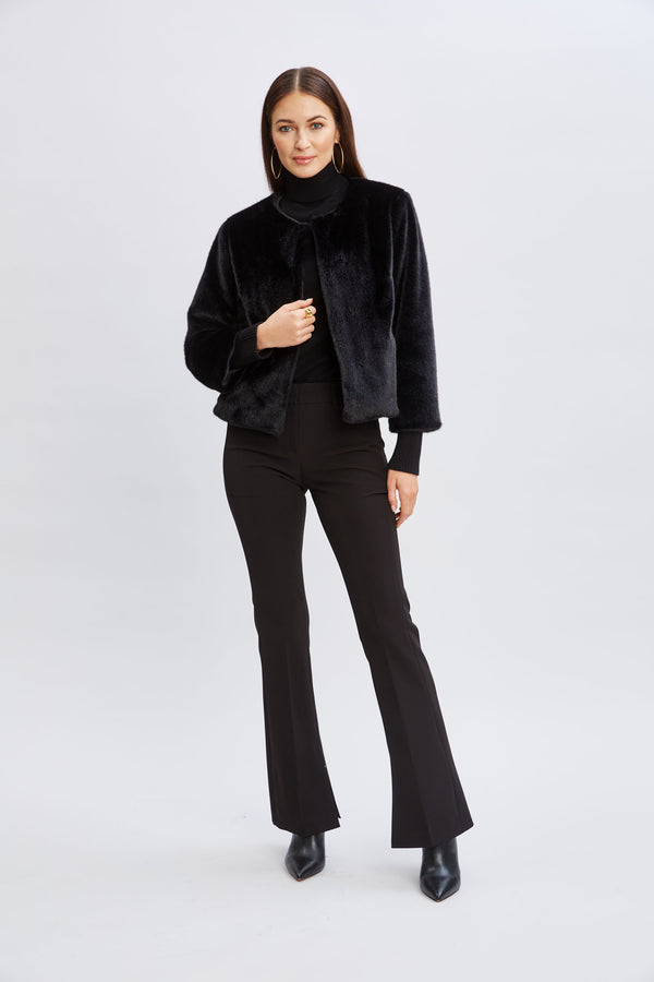 T-Tahari Vegan Fur Jacket