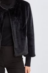 T-Tahari Vegan Fur Jacket