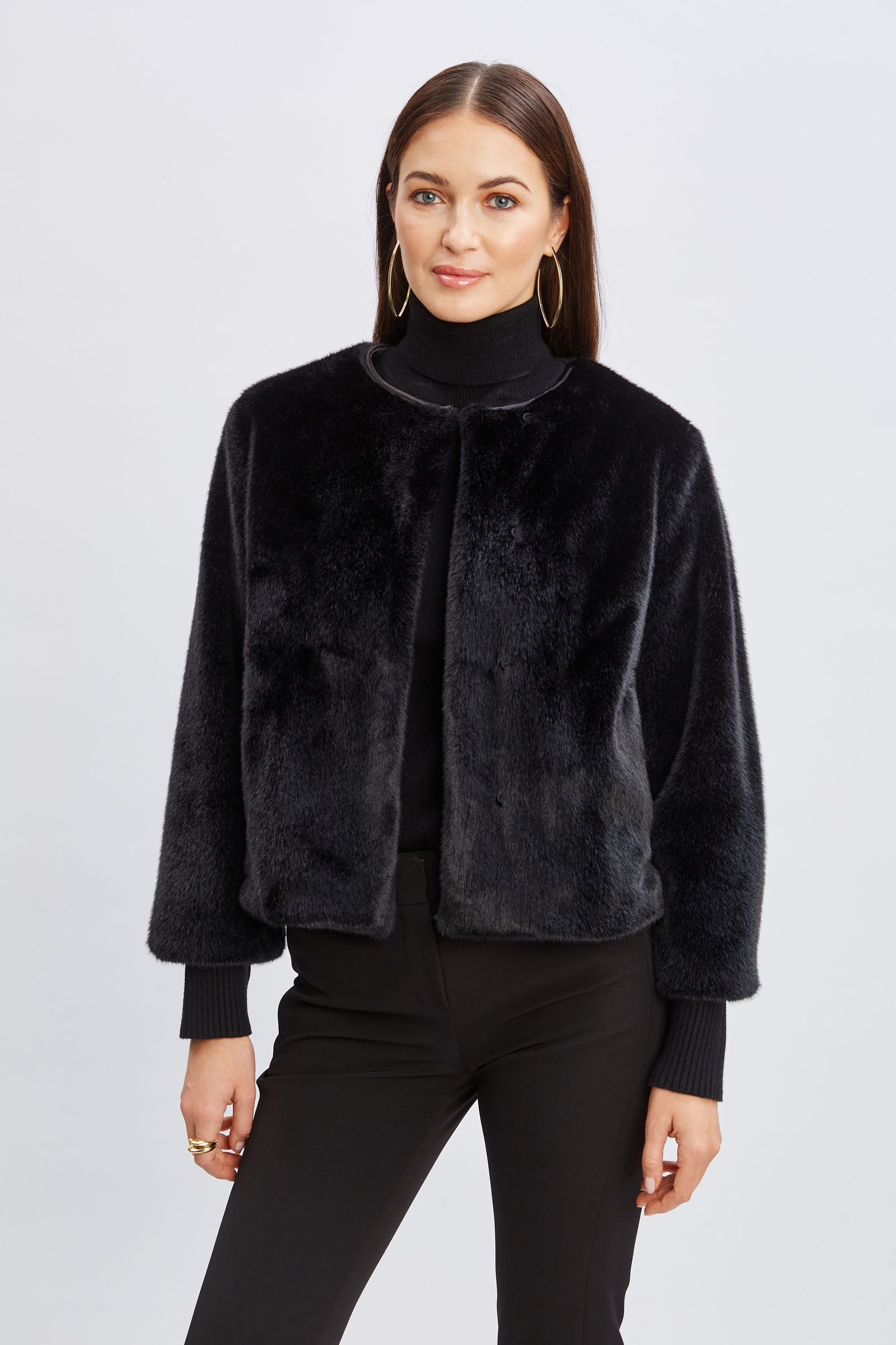 2024 Faux Fur Coat Tahari