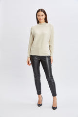 T-Tahari Crystal Sleeve Lurex Sweater