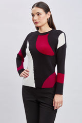 T-Tahari Color Block Sweater