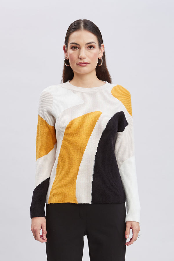 T-Tahari Color Block Sweater