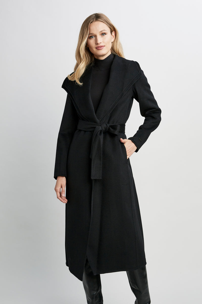 Long Wool Coat Womenlong Cashmere Coatwomen Wool Coatblack -  Sweden
