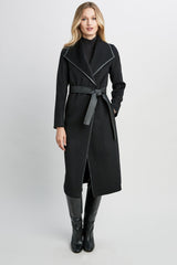 Tahari Juliette Double Face Wool Coat