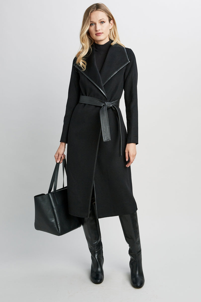 Tahari Juliette Double Face Wool Coat