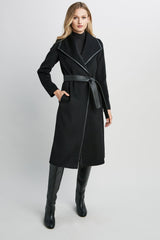 Tahari Juliette Double Face Wool Coat