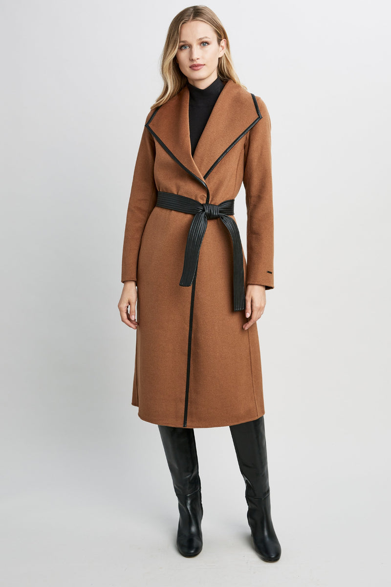 Tahari Juliette Double Face Wool Coat