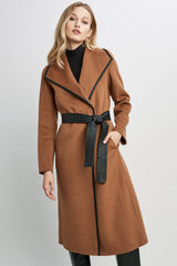 Tahari Juliette Double Face Wool Coat