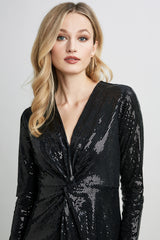 Sequin Twist Dress