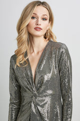 Sequin Twist Dress