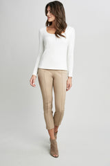 Square Neck Ribbed Knit